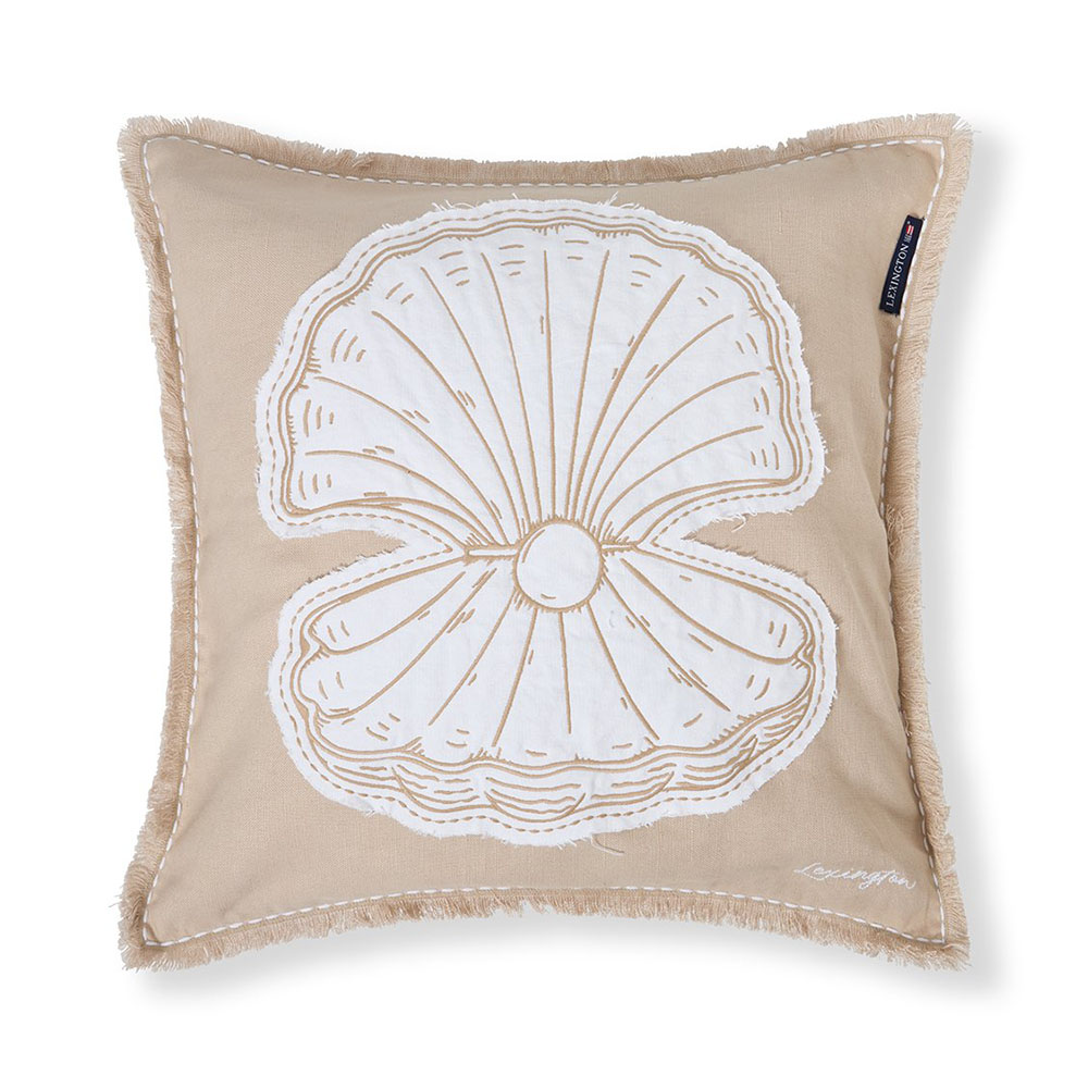Lexington Summer Embroidered Patch Linen/Cotton Kuddfodral